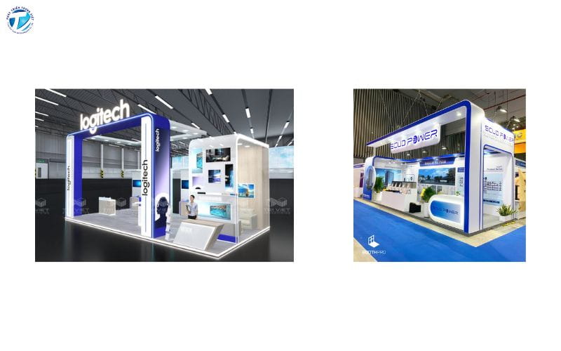 Mẫu gian hàng triển lãm máy móc và công nghệ 